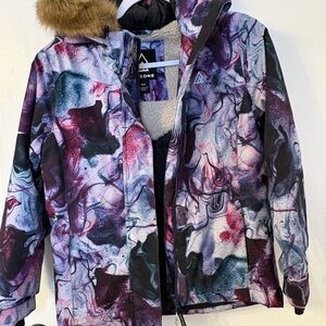 Colorful Girls Winter Jacket Sz medium